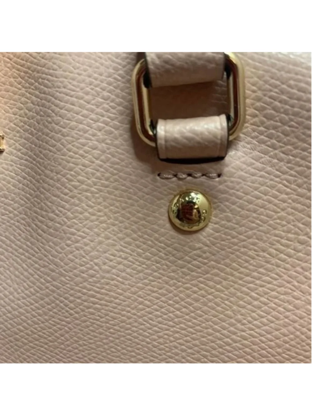 Coach Leather Margot Carryall Crossbody Satchel for Women Peach Preowned